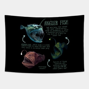 Animal Facts - Angler Fish Tapestry