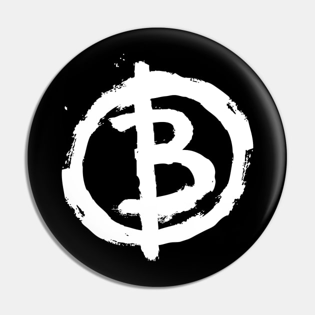 Bitcoin Anarchist Pin by Artpunk101