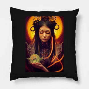 Sorceress of the Harvest Moon Pillow