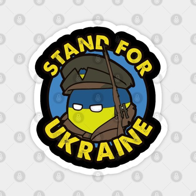 I Stand With Ukrain. Ukrainian flag Magnet by SerenityByAlex