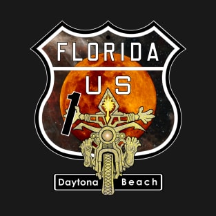 Daytona Beach Motorcycle Vacationers Ride on US Highway 1 T-Shirt