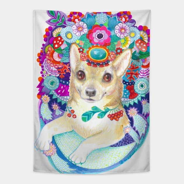 Chihuahua Tapestry by CATS ART