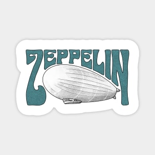 Zeppelin Vintage Art T-Shirt – Blue Version Magnet