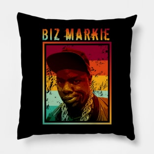 Biz markie | Retro potrait Pillow