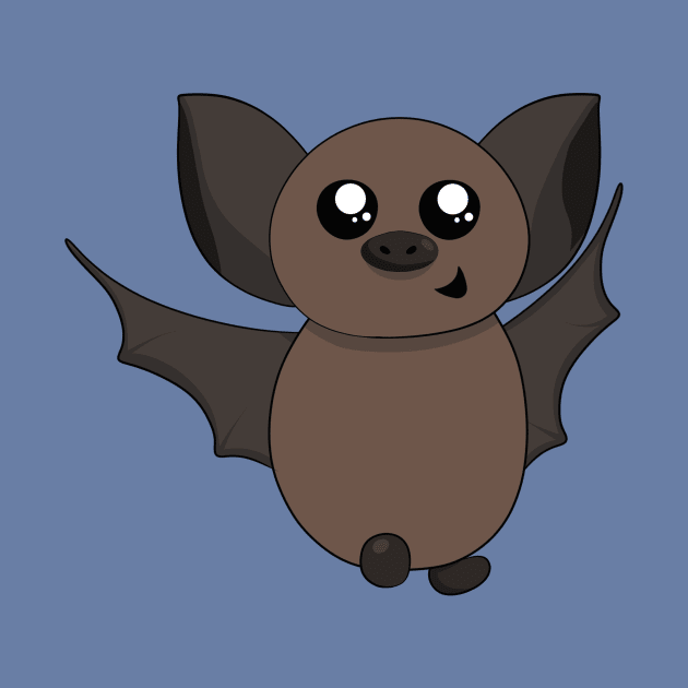 Cute Bat Cartoon by PandLCreations