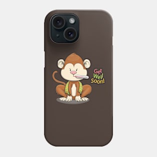 Get Well Soon Cute Monkey Phone Case