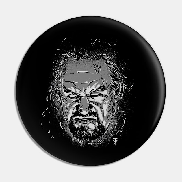 Undertaker Face Pin by MunMun_Design