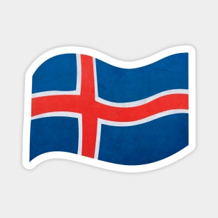 The flag of Iceland Magnet