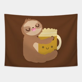 Sloth Beer Tapestry