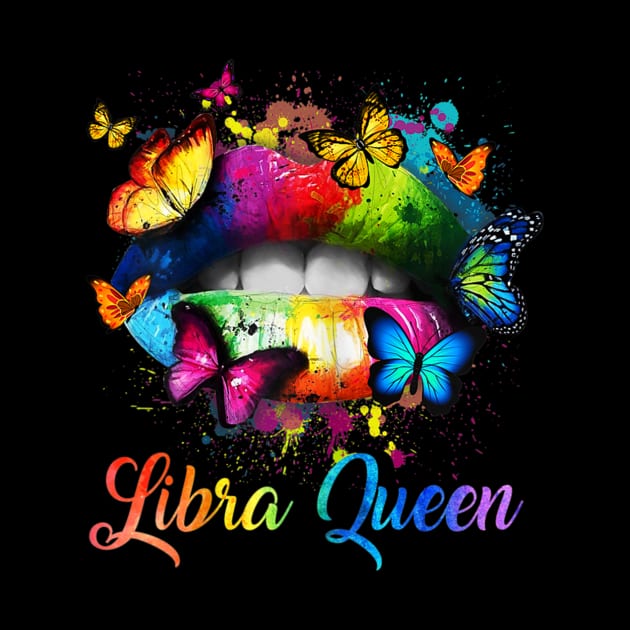 Libra Queens Lips Hippie Birthday by IainDodes