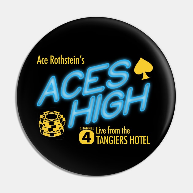 Aces High Pin by PopCultureShirts