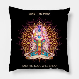 Meditation Yoga and Chakra System Pillow