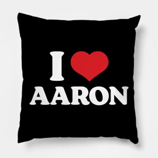 I Heart Aaron Bushnell Pillow