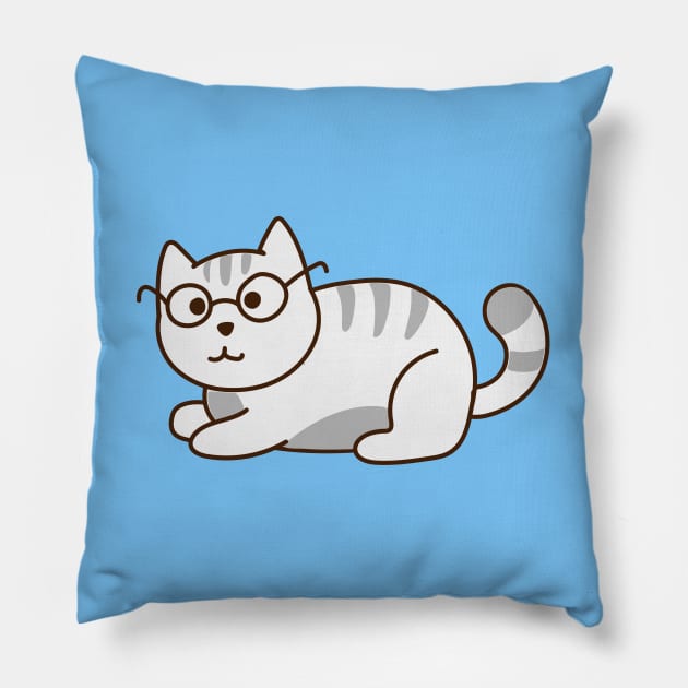 Smarty Cat Pillow by Alexandra Franzese