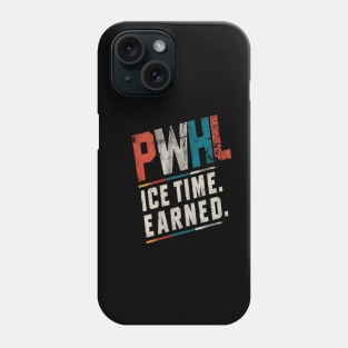 Distressed PWHL Ice Time Earned. Phone Case