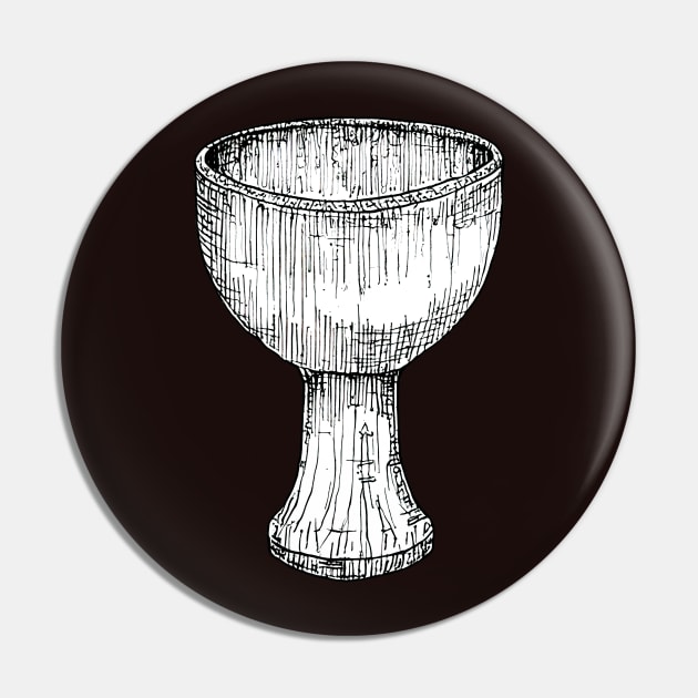 Grail - Sketch Pin by Buff Geeks Art