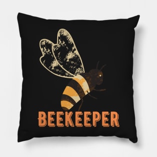 Beekeeper T-shirts Honeybee Vintage Distressed Graphic Pillow