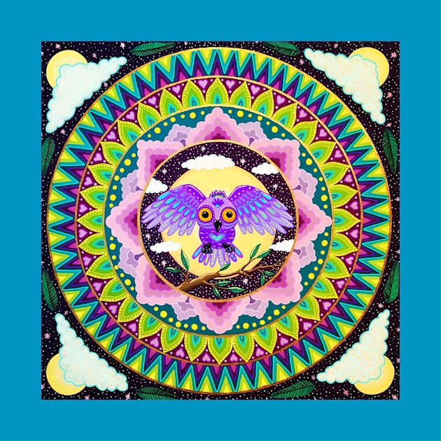 Magical Owl Mandala by SoozieWray