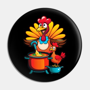 Funny Thanksgiving Turkey and Chicken Soup Pin