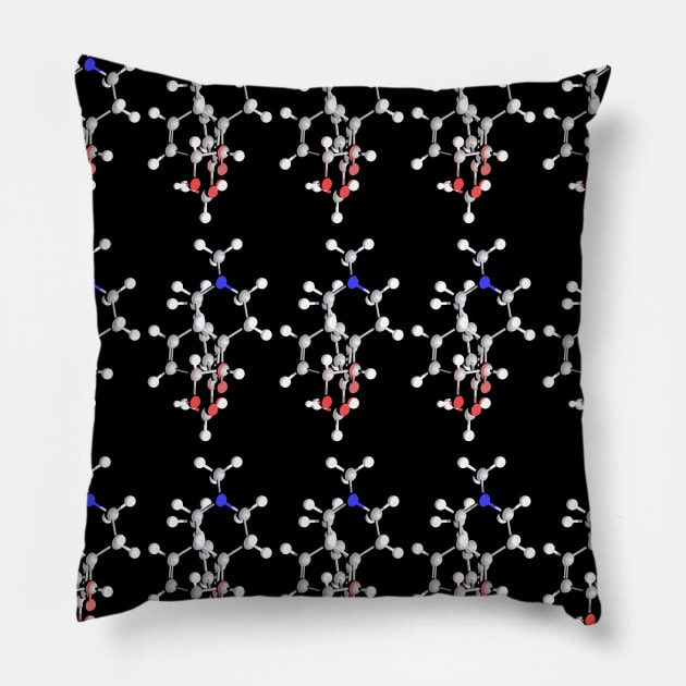 Codeine Molecule Pillow by ChemECool