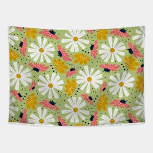 Scandinavian Spring Flowers Tapestry