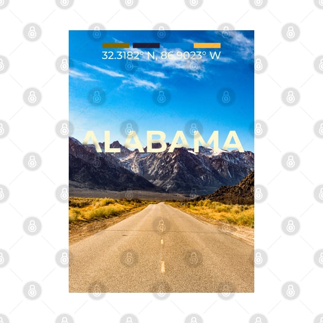 Alabama Travel Poster by mardavemardave