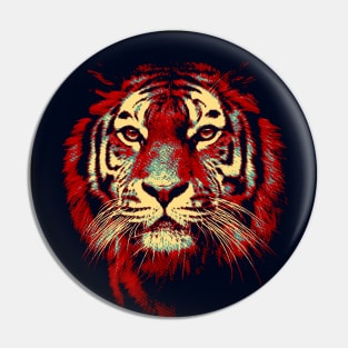 Tiger Head Pop art 2 Pin