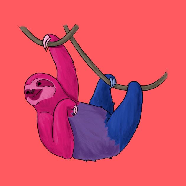 Bisexual Pride Sloth by Khalico