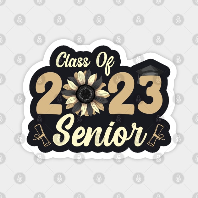 Sunflower Graduation Class of 2023 Senior Magnet by Swagmart