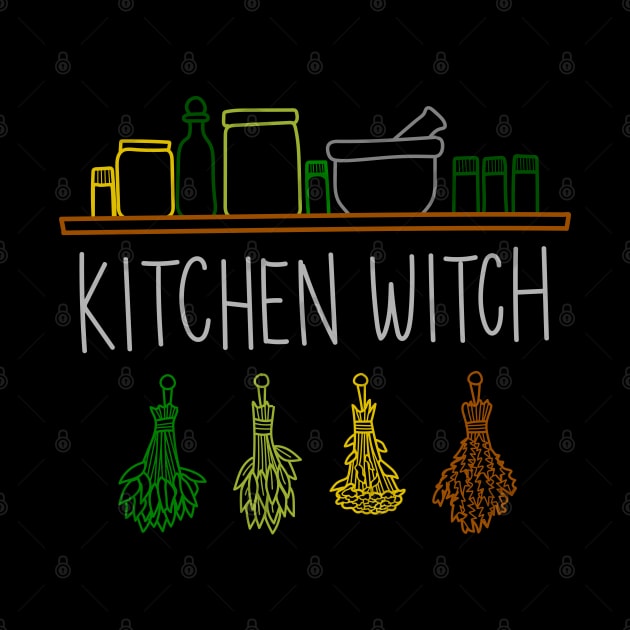 Apothecary Jars and Herbs "Kitchen Witch" by Boreal-Witch