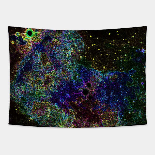 Black Panther Art - Glowing Edges 394 Tapestry by The Black Panther