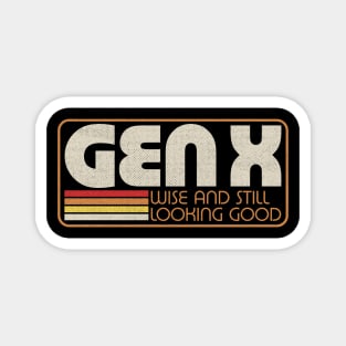 Gen X Vintage Quote - Retro Lettering Gift Magnet