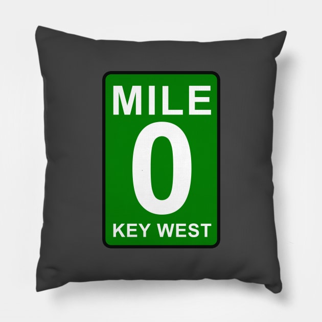 MILE 0 Pillow by CreativePhil