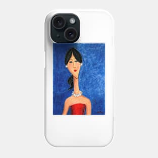 Seule au bal azur - Alone at the ball azur Phone Case