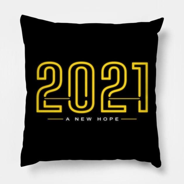2021 Happy New Year A New Hope New Year Gift Idea Pillow by Macphisto Shirts