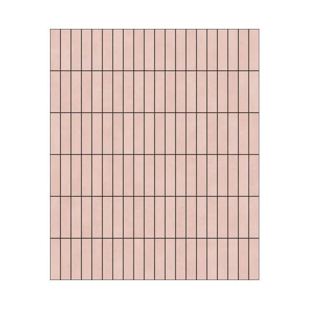 Rectangular Grid Pattern - Pale Pink by ZoltanRatko