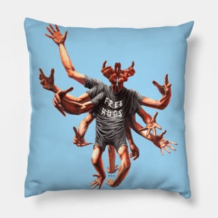 Free Hugs (Haphephobia) Pillow