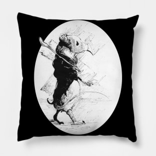 Plague rat 06/12/23 - Fantasy inspired art and designs Pillow