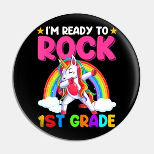 Im Ready To Rock 1St Grade Unicorn Back To School Pin