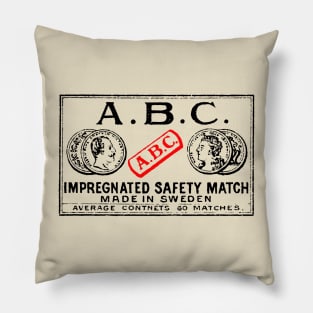 ABC vintage Matchbook Pillow