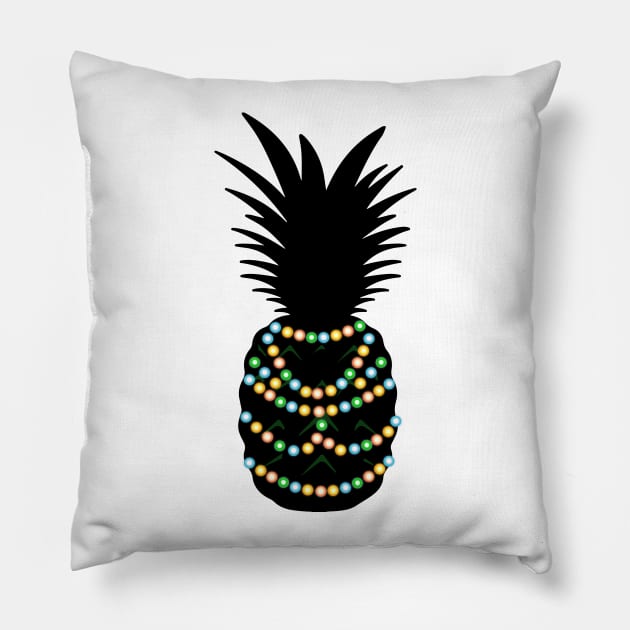 Pineapple Matching Christmas Pajama Shirt Pillow by Skylane