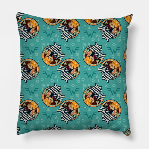 summer on the sun v2 Pillow by Trazzo