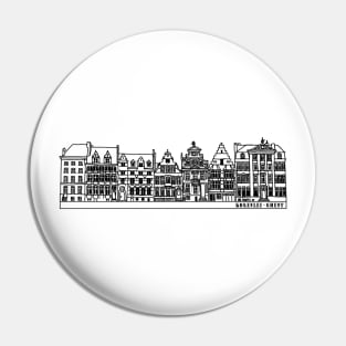 Korenlei Ghent Drawing Lineart Pin