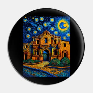 The Alamo in starry night Pin