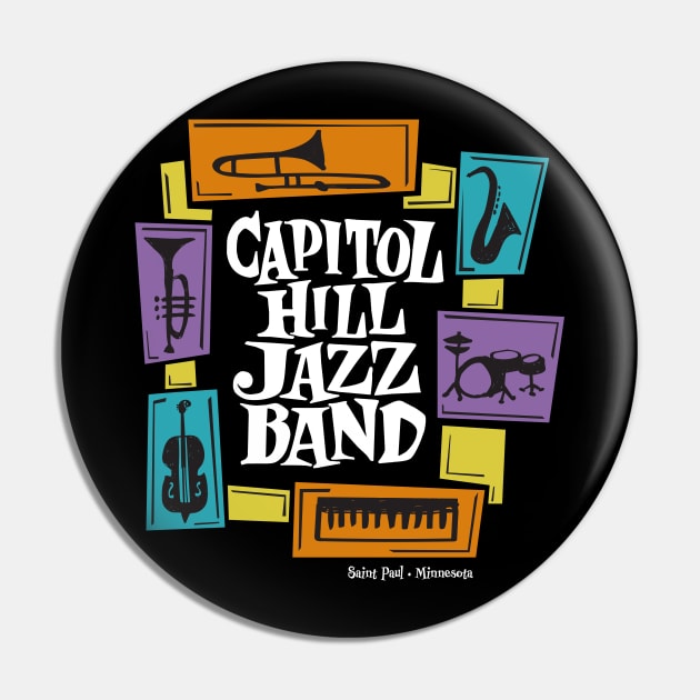 Capitol Hill Jazz Band Tee Pin by LizzSable