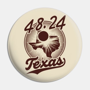 Texas Solar Eclipse Apparel Pin