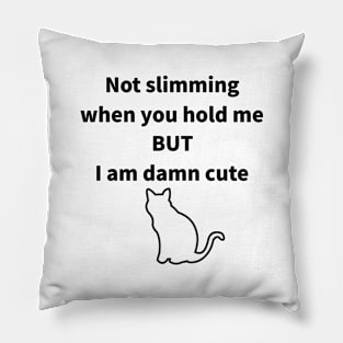 I LOVE WHITE CAT BECAUSE... Pillow