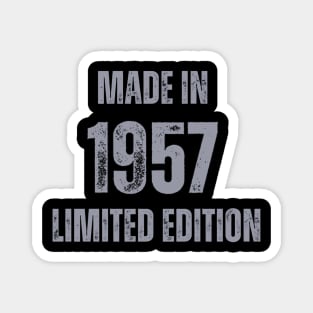 Vintage Made in 1957, Limited Edition ,  Gift for Mom Dad Birthday Magnet