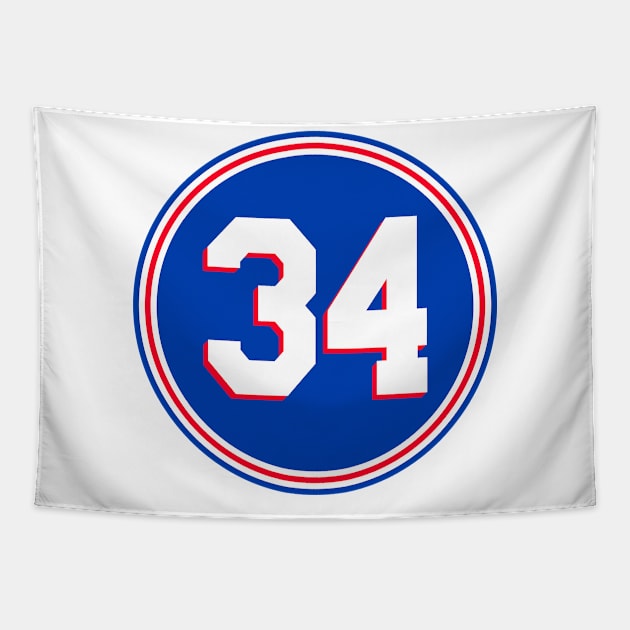 Barkley Number Tapestry by naesha stores