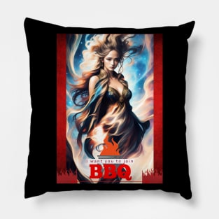 I want you to join BBQ. Pillow